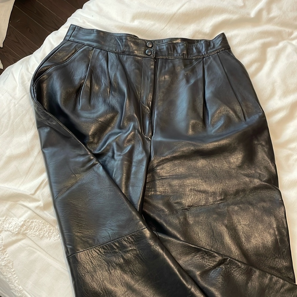 Vintage leather Danier trousers